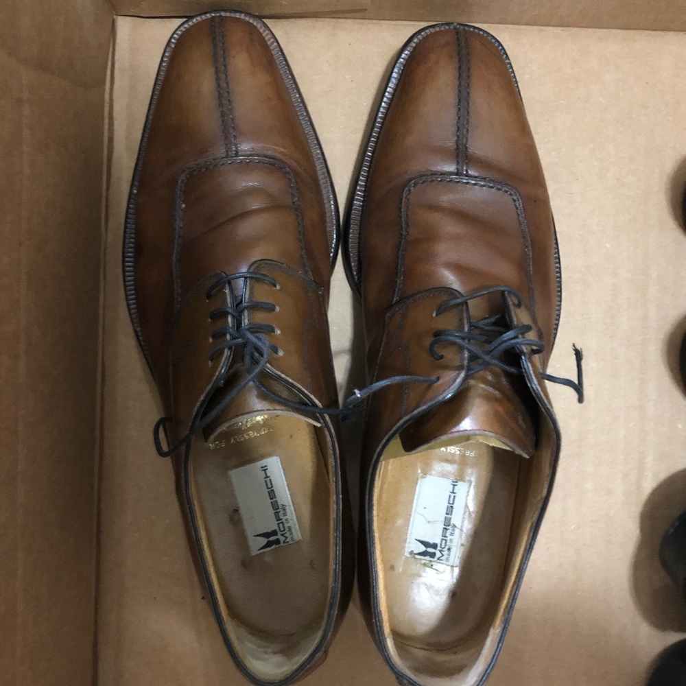 Moreschi brown dress shoes